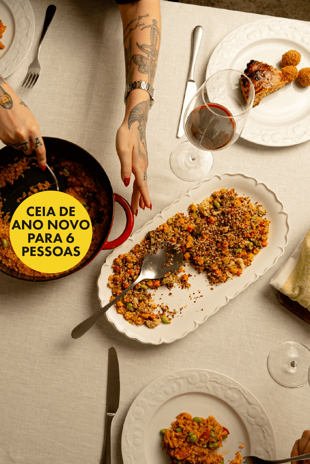 Ceia de natal para 6 pessoas